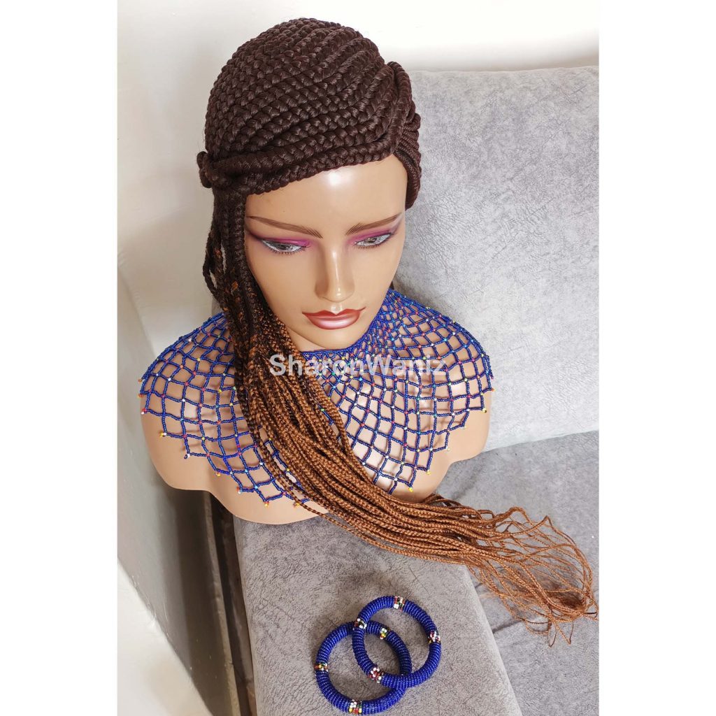 Long Back cornrows Braided Wig BNJ003 - Image 2