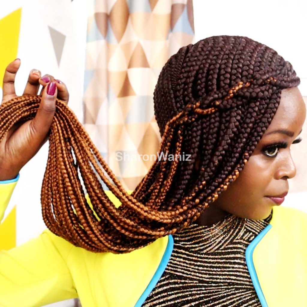Long Back cornrows Braided Wig BNJ003