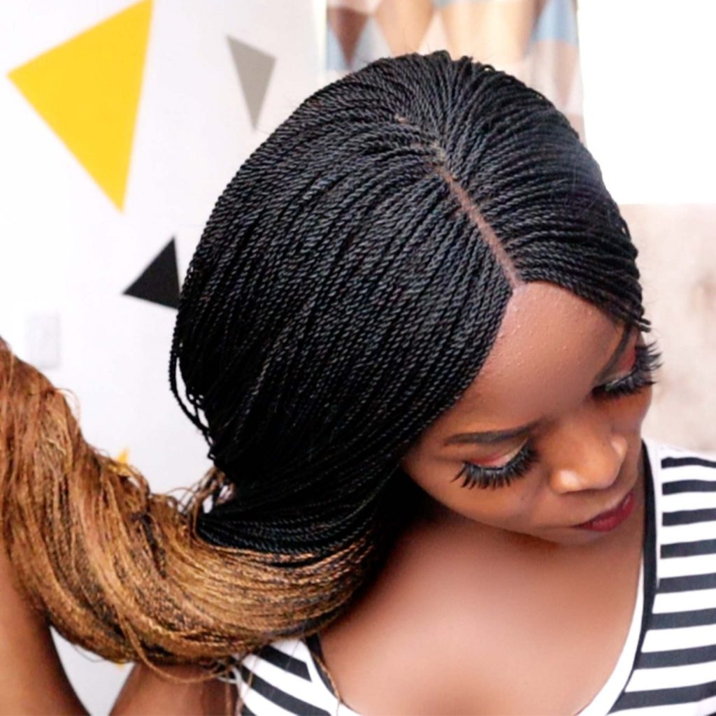 Extra Long Waist Length Twist wig TGR001