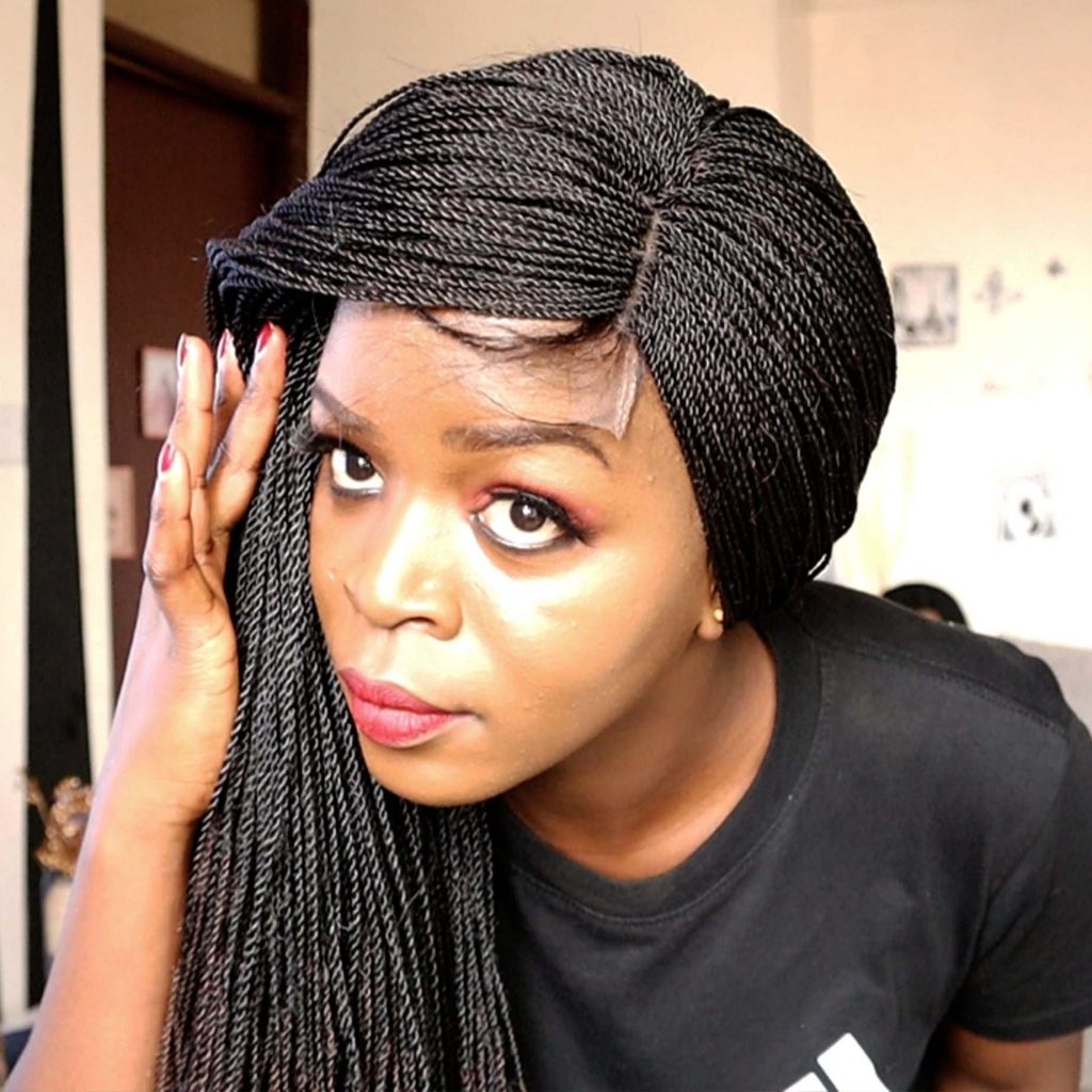 Back Length Twist Wig TGR006