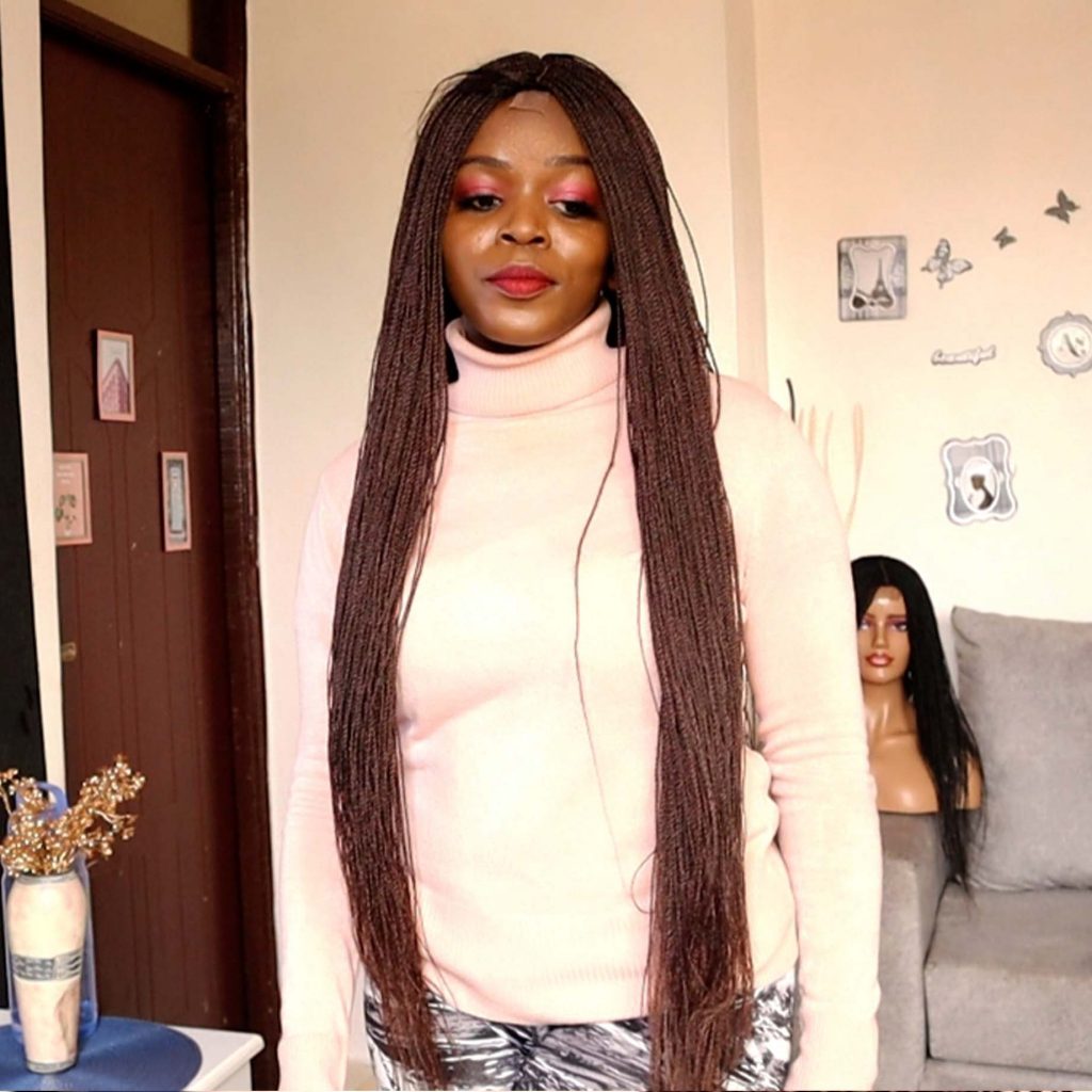 Extra Long Waist Length Twist Wig TGR008 - Image 2