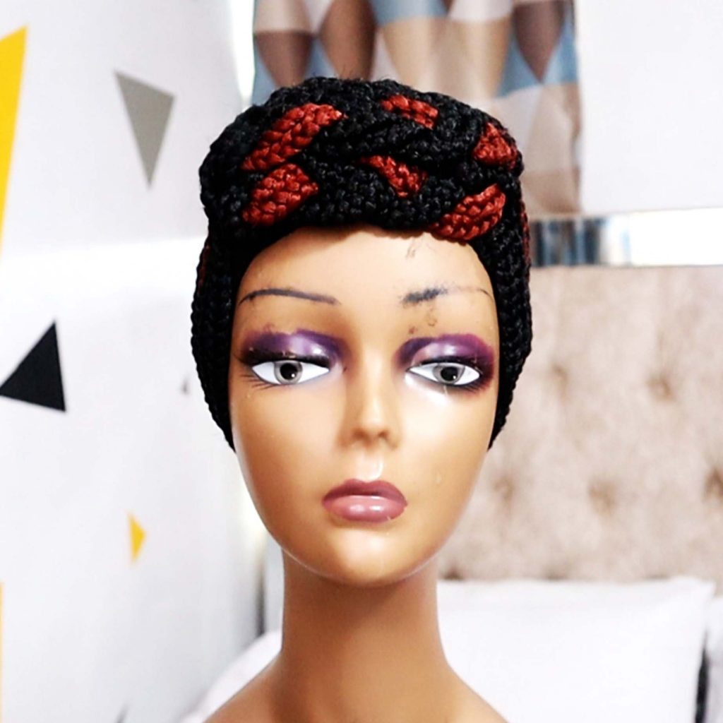Up Crossing Cornrows Braided Wig BCA023 - Image 2