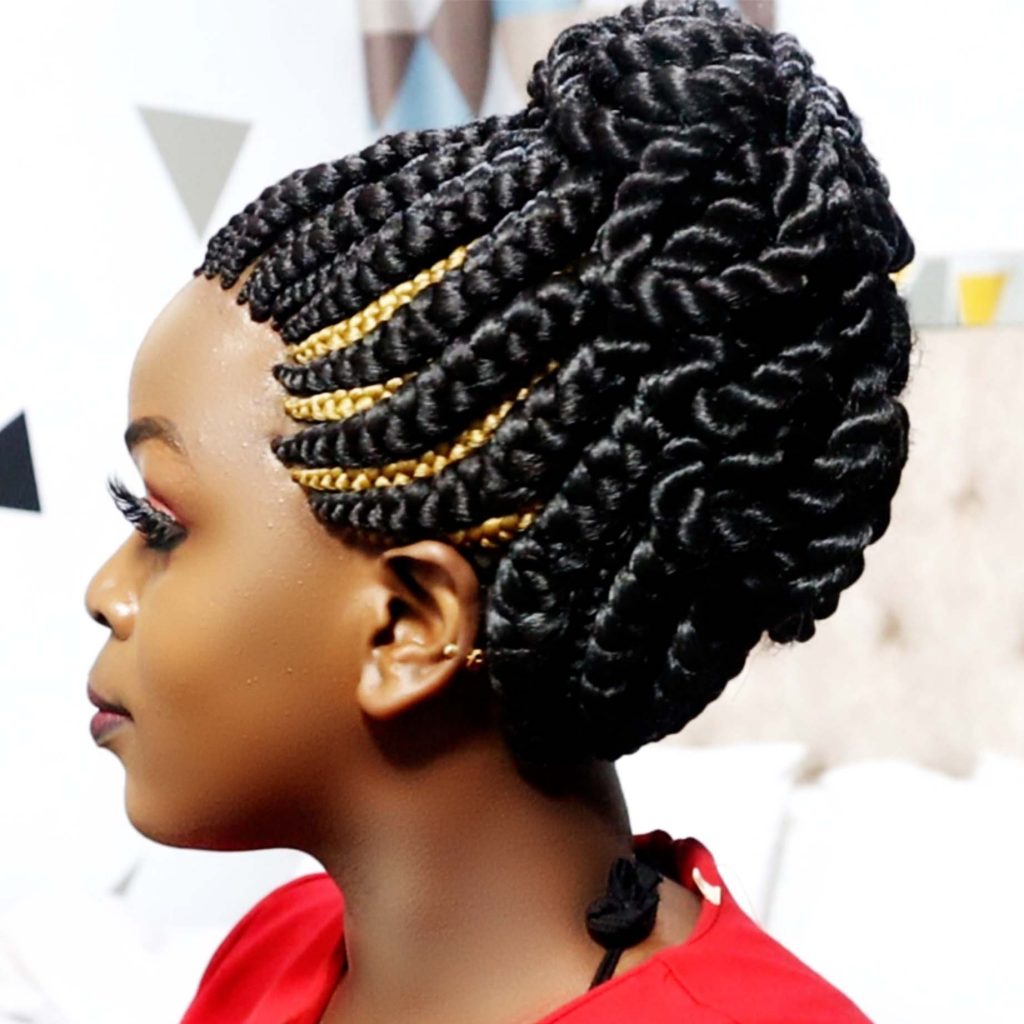 Up Twisted Braided Wig BGN024
