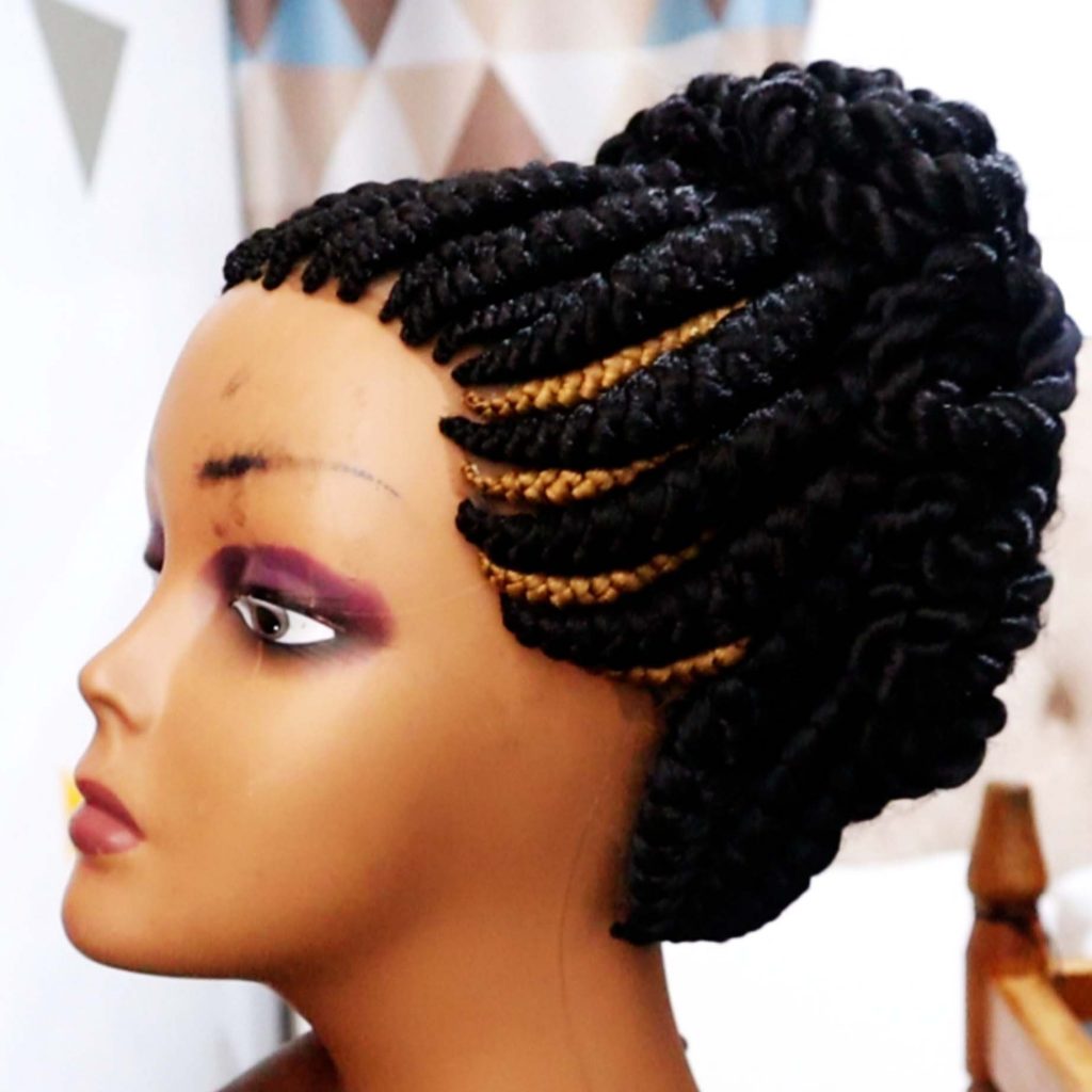 Up Twisted Braided Wig BGN024 - Image 3