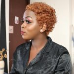 Red Short Curly Afro Wig Real Human Hair Wig Black Women Wigs - Image 5
