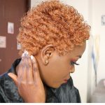 Red Short Curly Afro Wig Real Human Hair Wig Black Women Wigs - Image 6