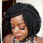 Short Kinky Twisted Wig black TW004 - Image 9