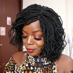Short Kinky Twisted Wig black TW004 - Image 8