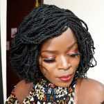 Short Kinky Twisted Wig black TW004 - Image 5