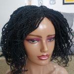 Short Kinky Twisted Wig black TW004 - Image 2