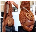 Short Fringe Ponytail Braided Wig BGN029 colour 33 and 27