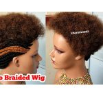 Short Afro Side cornrows Braided Wig 230and 30  CCA018 B2C3