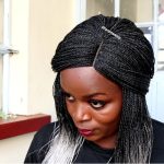 Straight Twisted wig  colour black and Grey TGR00678 - Image 9