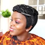 Up Crossing Braided Wig  BCA023 Black and Black Grey Highlights - Image 10
