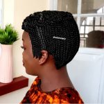 Up Crossing Braided Wig  BCA023 Black and Black Grey Highlights - Image 12