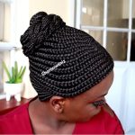 Side Ponytail Bun Braided Wig BNJ0567 colour 133 - Image 2