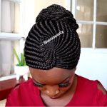 Side Ponytail Bun Braided Wig BNJ0567 colour 133
