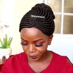 Side Ponytail Bun Braided Wig BNJ0567 colour 133 - Image 8