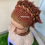Front Braided Back Curly Color black & 350 CGN - Image 6