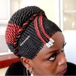 Side braids with Back Twist Braided Wig BCA022 350 and black - Image 12