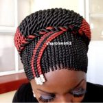 Side braids with Back Twist Braided Wig BCA022 350 and black - Image 16