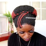 Side braids with Back Twist Braided Wig BCA022 350 and black - Image 10