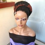Side braids with Back Twist Braided Wig BCA022 350 and black - Image 9
