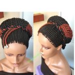 Side braids with Back Twist Braided Wig BCA022 350 and black - Image 2