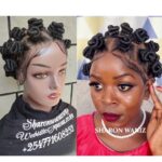 Full Lace Bantu Knots Braided Wig BJM028 BJM7
