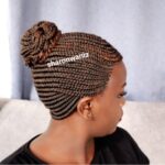 Updo Fringe Short Ponytail Braided Wig BGN034 colour 230 No Babyhair - Image 9