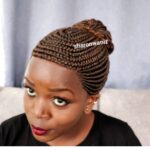 Updo Fringe Short Ponytail Braided Wig BGN034 colour 230 No Babyhair - Image 7