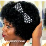 Short 70s Afro Wigs for Black Women, Semi human Short Wig for Women Bouncy and Soft Natural Looking Black. DAA001 - Image 6