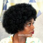 Short 70s Afro Wigs for Black Women, Semi human Short Wig for Women Bouncy and Soft Natural Looking Black. DAA001 - Image 2