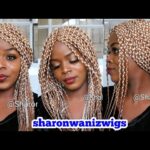 No Closure Box Braids Wig Colour black mix 30