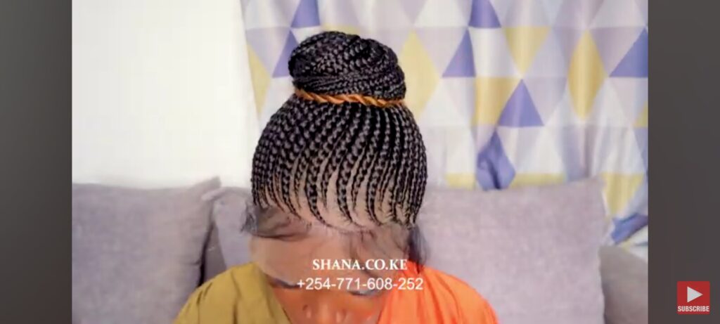Full Lace Updo Braided Wig BJM028 BJM7 - Image 5
