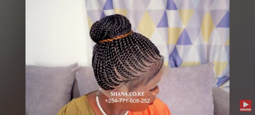 Full Lace Updo Braided Wig BJM028 BJM7 - Image 3