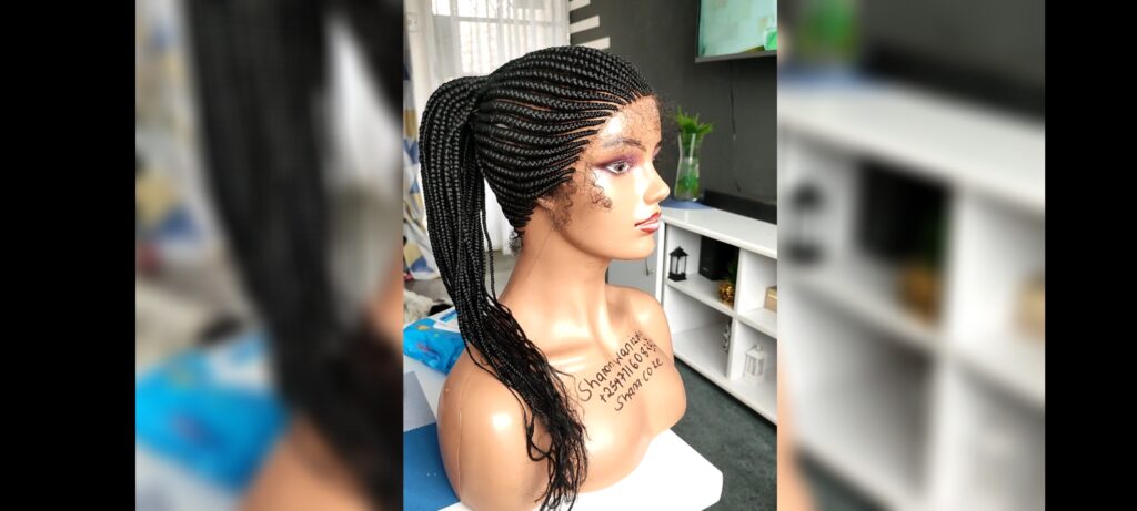 Small Conrow Long ponytail Braided Wig bnj83193