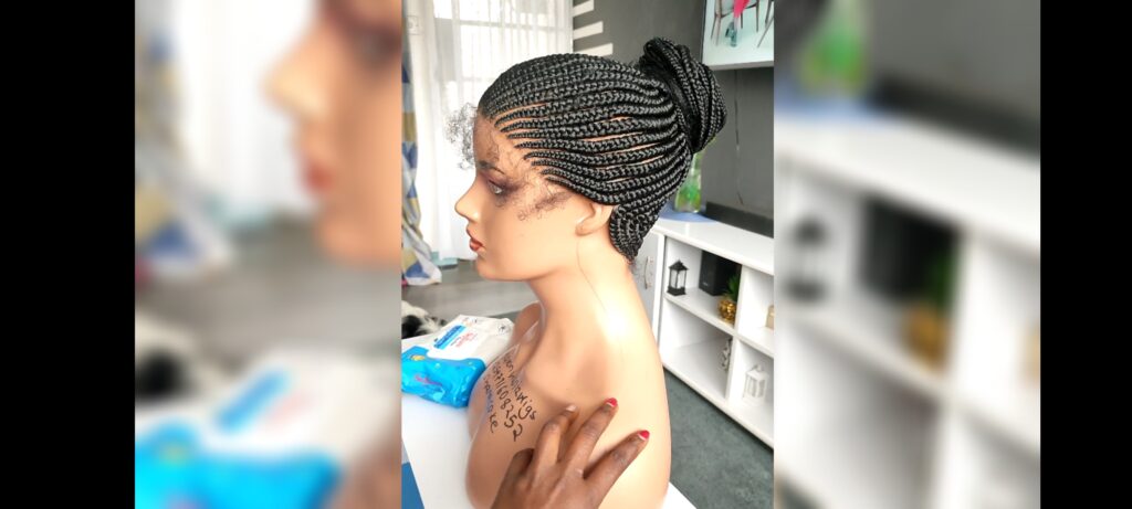 Small Conrow Long ponytail Braided Wig bnj83193 - Image 7