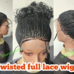 Fullace Twisted Wig TGRCl Black can be put in different styles