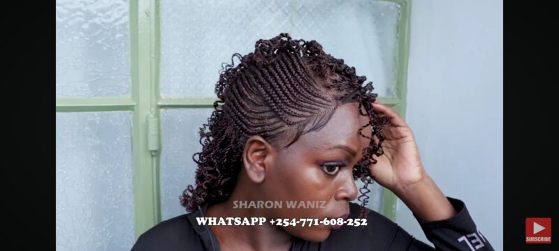 High-Quality Mohawk Full Lace Wigs That Blend Seamlessly | Style, Comfort BRAIDED WIG FT SHARONWANIZBJM028 BJM4