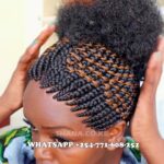 Updo Afro Braided Zigzag Hairstyle wig BRAIDED WIG FT SHARONWANIZ