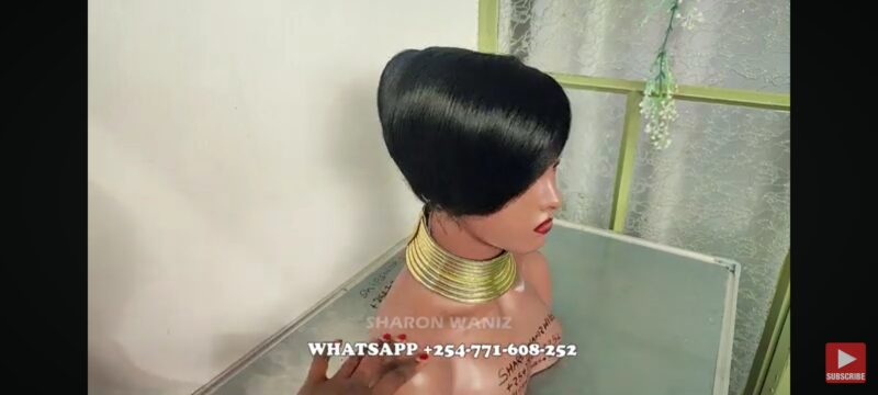 Side fringe Braided Wig for Black Women, No Frontal with No Baby Hair,Fully Handmade FT SHARONWANIZ - Image 6