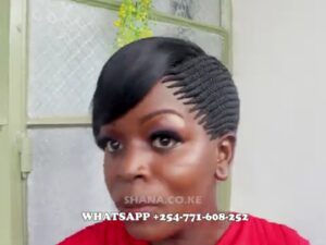 Side fringe Braided Wig for Black Women, No Frontal with No Baby Hair,Fully Handmade FT SHARONWANIZ