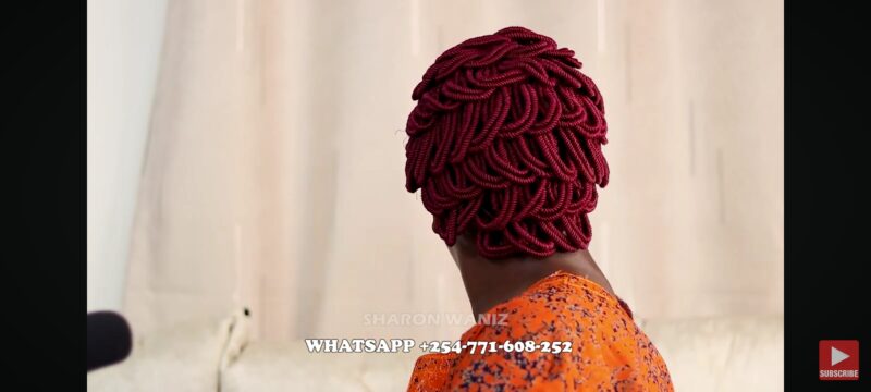 SPIRAL COIL BRAIDED WIG INSTALL | NATURAL LOOK BEGINNER FRIENDLY + EASY GLUELESS METHOD |SHARONWANIZ - Image 7