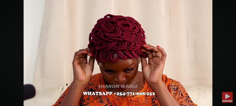 SPIRAL COIL BRAIDED WIG INSTALL | NATURAL LOOK BEGINNER FRIENDLY + EASY GLUELESS METHOD |SHARONWANIZ - Image 6