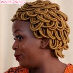 BLONDE SPIRAL BRAIDED WIG No Frontal No Lace  Wig BMN001 ft Sharonwanizwigs