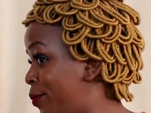 BLONDE SPIRAL BRAIDED WIG No Frontal No Lace  Wig BMN001 ft Sharonwanizwigs