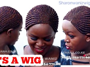 Braided Wig BNJ004 BNJ002  No Closure Colour 33 mix 30 side part Braided backconrow wig No Lace Braided Wig ft Sharonwanizwigs