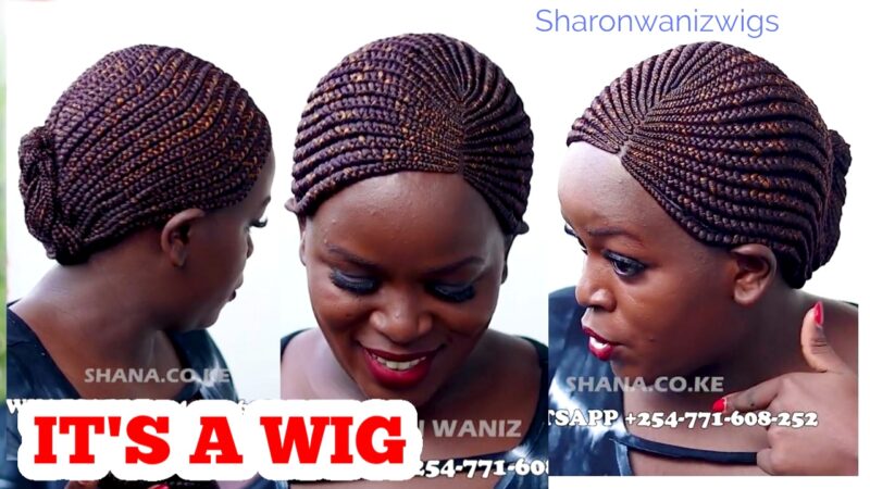 Braided Wig BNJ004 BNJ002  No Closure Colour 33 mix 30 side part Braided backconrow wig No Lace Braided Wig ft Sharonwanizwigs