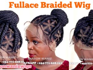 FULL LACE TRIANGLE UPDO BOX BRAIDED WIG Lace braided wig.Lace Wig Install ft Sharonwanizwigs BJM028 BJM4